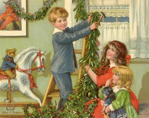 Роза Петрик, «Дети наряжают рождественскую елку»