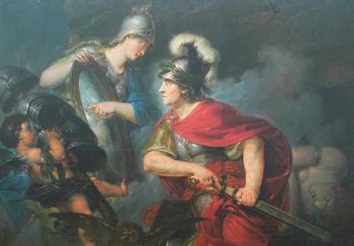 «Афина вручает Персею зеркальный щит», Бернхард Роде, 1789 г.