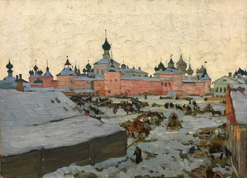 К. Ф. Юон, «Зима в Ростове», 1906 г.