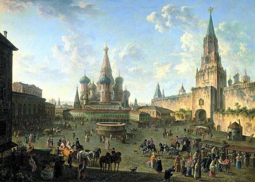 Ф. Я. Алексеев, «Красная площадь в Москве», 1801 г.