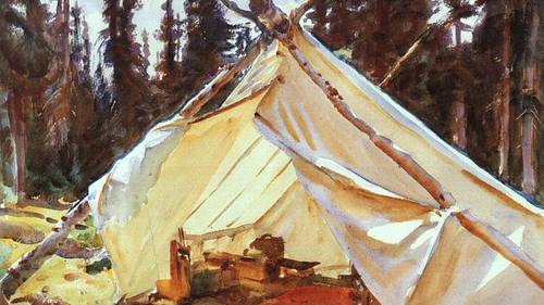 Джон Сингер Сарджент, «Палатка в Скалистых горах», 1916 г.