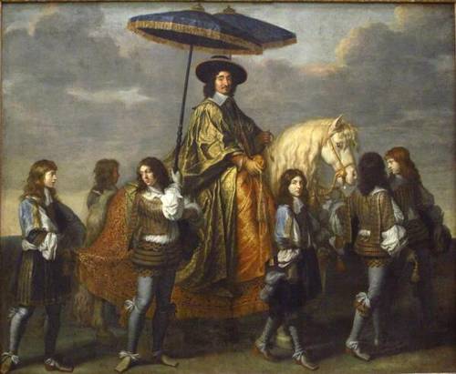 Чарльз ле Брун. Канцлер Пьер Сегье с зонтиком. 1670.