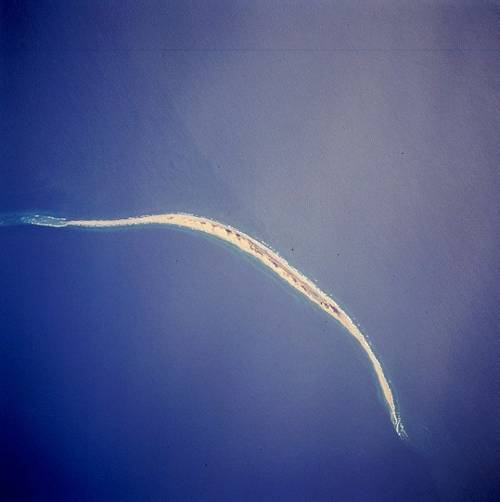 Остров Сейбл на снимке со Спейс шаттла, апрель 1994 г.
