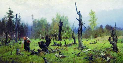В. Д. Поленов, «Горелый лес», 1881 г.