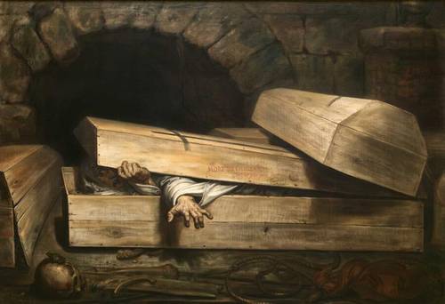 Антуан-Жозеф Вирц, «Преждевременное погребение», 1854 г.