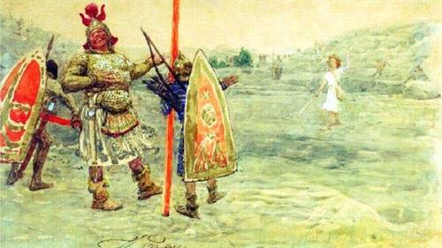 И. Е. Репин, «Давид и голиаф», 1915 г.