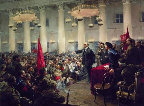 В. А. Серов, «Выступление В.И. Ленина на II Всероссийском съезде Советов», 1955 г.