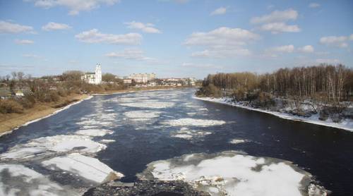 Вид на город Полоцк