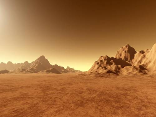 Вымышленный пейзаж Марса