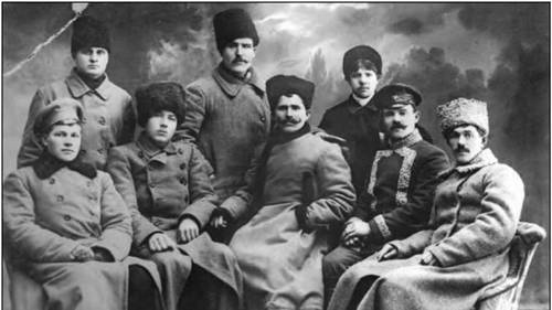 В. И. Чапаев в группе комсостава Красной гвардии
