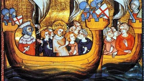 Людовик IX во главе крестоносцев