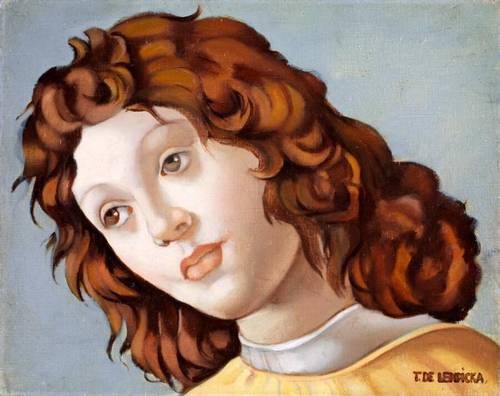 Тамара Лемпицка, «Портрет молодой женщины (вдохновлено Боттичелли)», 1950 г.