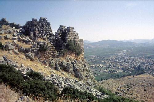 Вид на город Орхоменос, Беотия, Греция