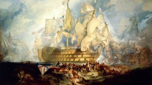 Джозеф Мэллорд Уильям Тёрнер, «Трафальгарское сражение 21 октября 1805 года», 1824 г.