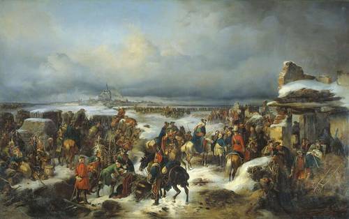 А. Коцебу, «Взятие крепости Кольберг в ходе Семилетней войны», 1852 г.