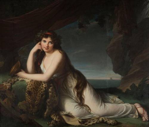 Элизабет Виже-Лебрен, «Эмма Гамильтон в образе вакханки», 1790 г.