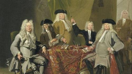 Корнелис Трост, Инспектора медицинской коллегии Амстердама, 1724, 40х49 см, Rijksmuseum, Амстердам, Нидерланды