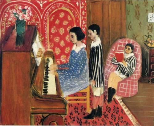 Анри Матисс, «Урок с фортепиано», 1923 г.