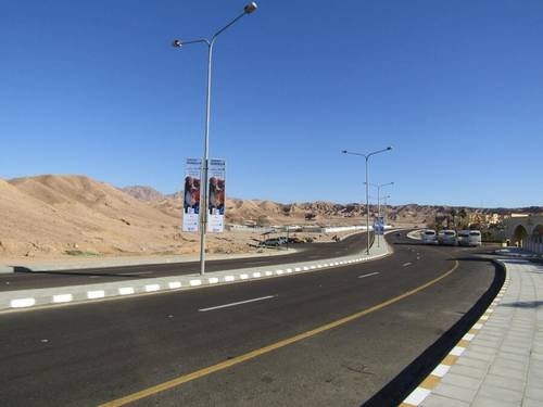 Дорожный пейзаж Иордании