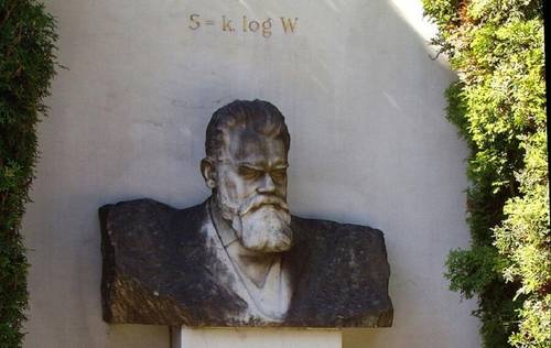 Надгробье на могиле Людвига Больцмана, фрагмент