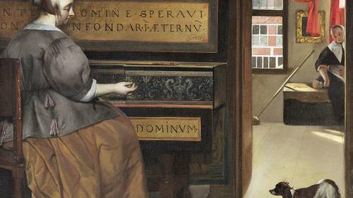 Женщина за клавесином (1660 г.)