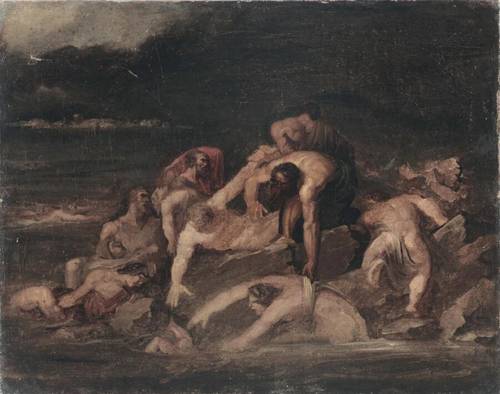 Теодор Жерико, «Мифологическая сцена (Всемирный потоп)», 1820-е гг.