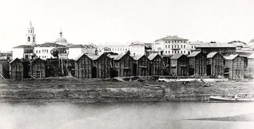 Хлебные амбары на реке Самаре
