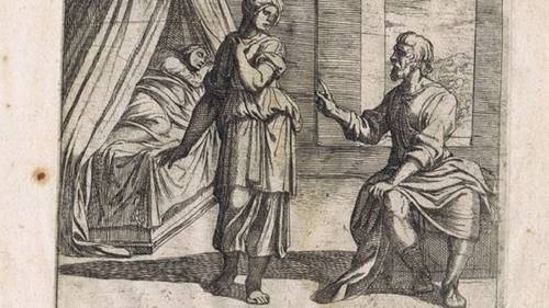 Антонио Темпеста, иллюстрация «Метаморфозы. Лигд говорит Телетузе о потомстве», 1606 г.