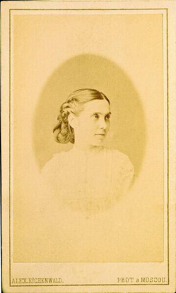 Аполлинария Суслова, сестра Надежды, фото 1867 г.