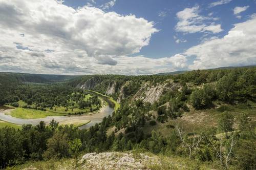 Река Белая в горах южного Урала