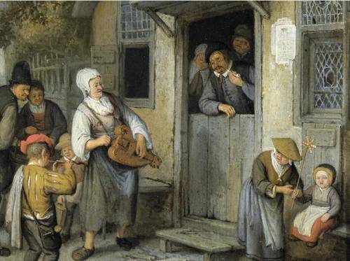 Корнелис Дюсарт, Деревенская ярмарка, фрагмент «Слушатели»