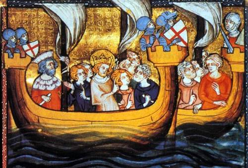 Людовик IX во главе крестоносцев