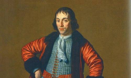 М. ван Мюссхер, «Портрет А. Меншикова, написанный в Голландии во время Великого посольства» (фрагмент), 1698 г.