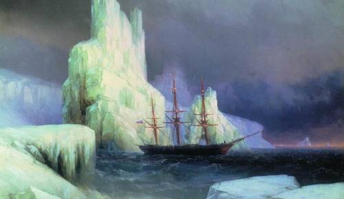 И. К. Айвазовский, «Ледяные горы в Антарктиде» (фрагмент), 1870 г.