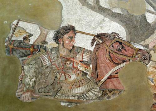 Портрет Александра Македонского. Мозаика из Помпей