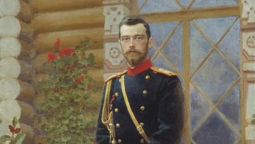 Николай II, портрет работы И. Репина, фрагмент
