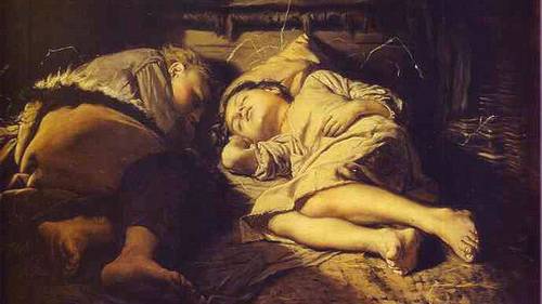 В. Г. Перов, «Спящие дети», 1870 г.
